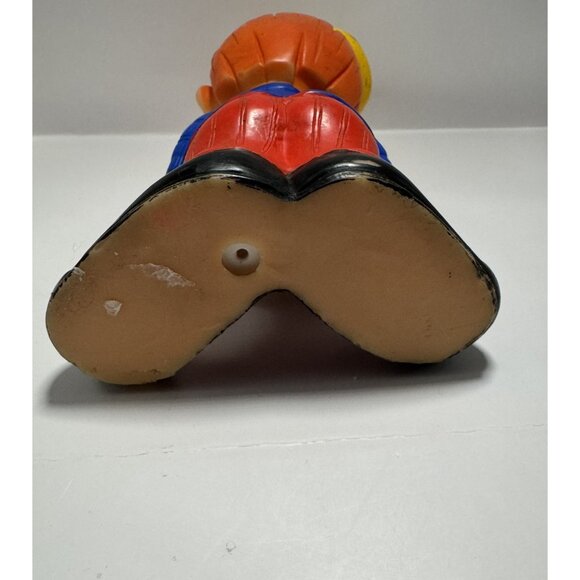 Super Cute Vintage Squeaky Toy Rubber Clown HTF - Collector Repair / *Read - Picture 7 of 8